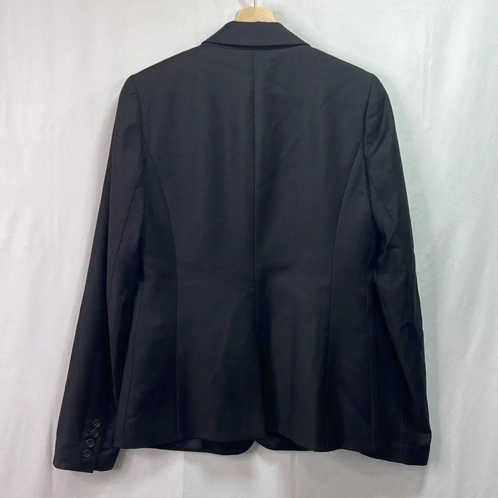 🔬 j.Crew 120’s super black two button  wool blazer jacket